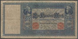 DEUTSCHES REICH - 100 REICHSMARK, BERLIN, 10.SEPTEMBER 1909