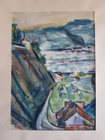 Bild Gemälde Aquarell signiert JW 65
