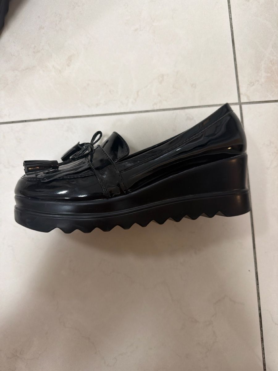 Scarpe da donna: Mocassini con zeppa nero  – Usato da Breganzona venduto da eli_ssd5 1