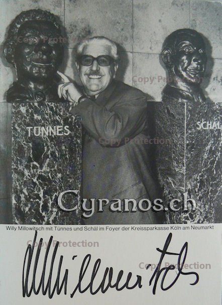Autografi: Willi Millowitsch (1909-1999) Schauspieler - Autogramm – Usato da Dietikon venduto da immortal-stars