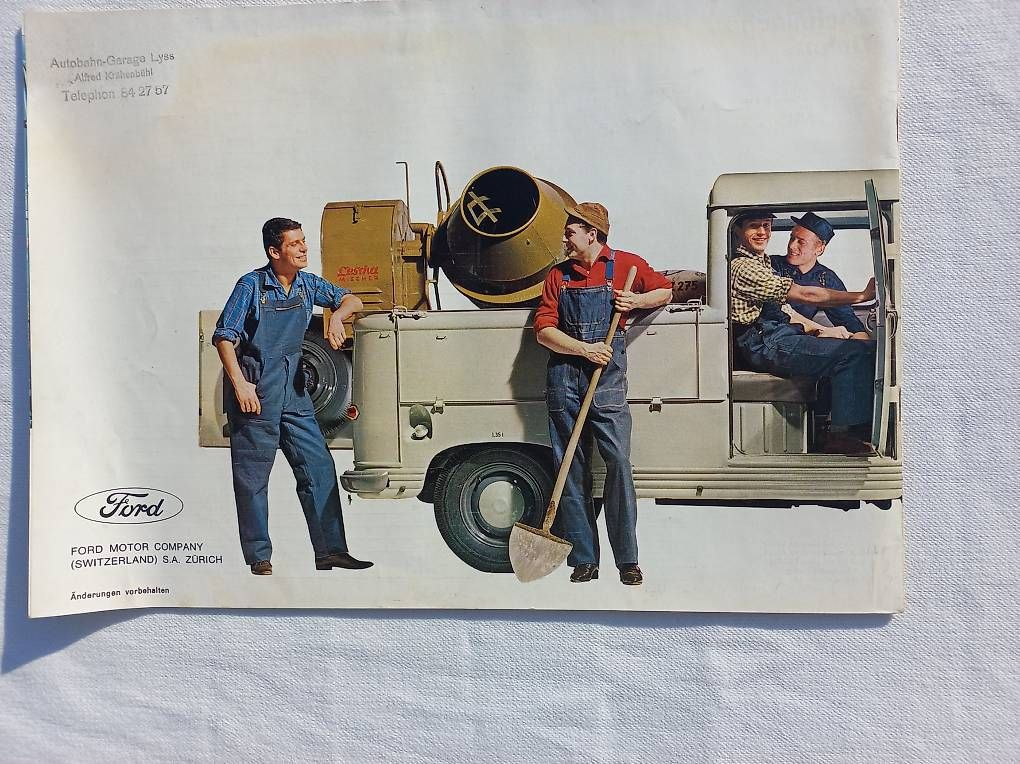 Dokumente: Ford Taunus Transit / Original Prospekt – Gebraucht aus Frauenkappelen von Chruetzhubel 4