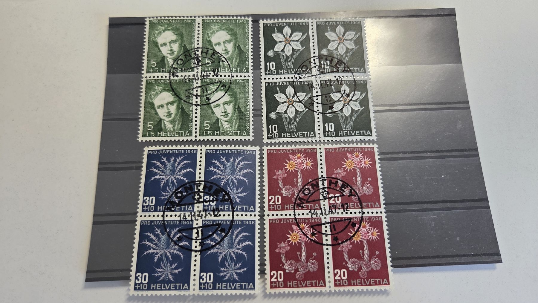 Tutti i francobolli: 1946 Pro Juventute 4er Block gestempelt – Usato da Arni AG venduto da Moth68