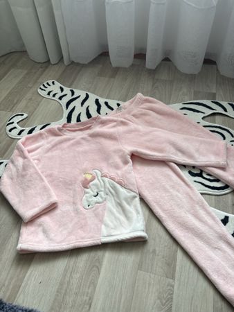 Rosa Einhorn Pyjama, Grösse 130, kuschelig für den Winter!