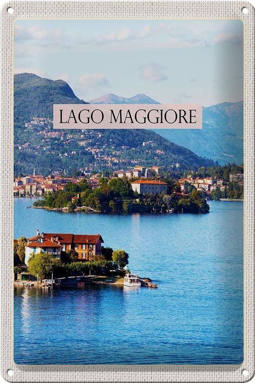 Blechschild-LAGO MAGGIORE-SEE MIT INSEL | Kaufen auf Ricardo