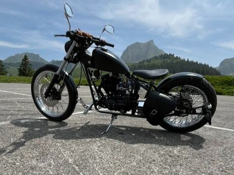 Chopper: Motorrad Chopperumbau Schwarz Neuzustand – Usato da HELGISRIED ROHRBACH venduto da TMS13 1