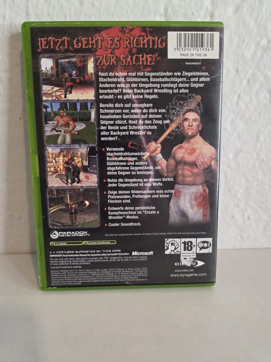 Jeux: Backyard Wrestling - Xbox - Complete - Excellent Condition – D'occasion à Ehrendingen par bubulence 1