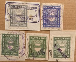 Fiskalmarken Ausschnitte Kanton Zug