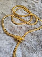 Vintage 80er Jahre goldige Schlangen Kette, TOP