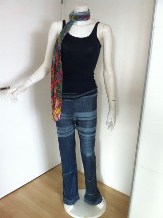 🤩MANGO BASIC STRETCH TRÄGER TOP DUNKELBLAU NEU & CHANEL P.
