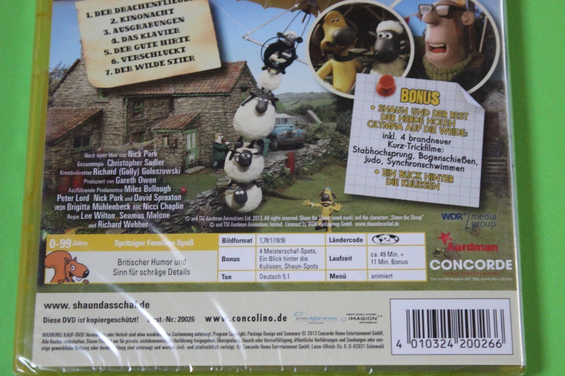 Tutti i DVDs: SHAUN DAS SCHAF DVD NEU+originalverpackt – Nuovo e nell'imballaggio originale da Tübach venduto da JamesStone 5