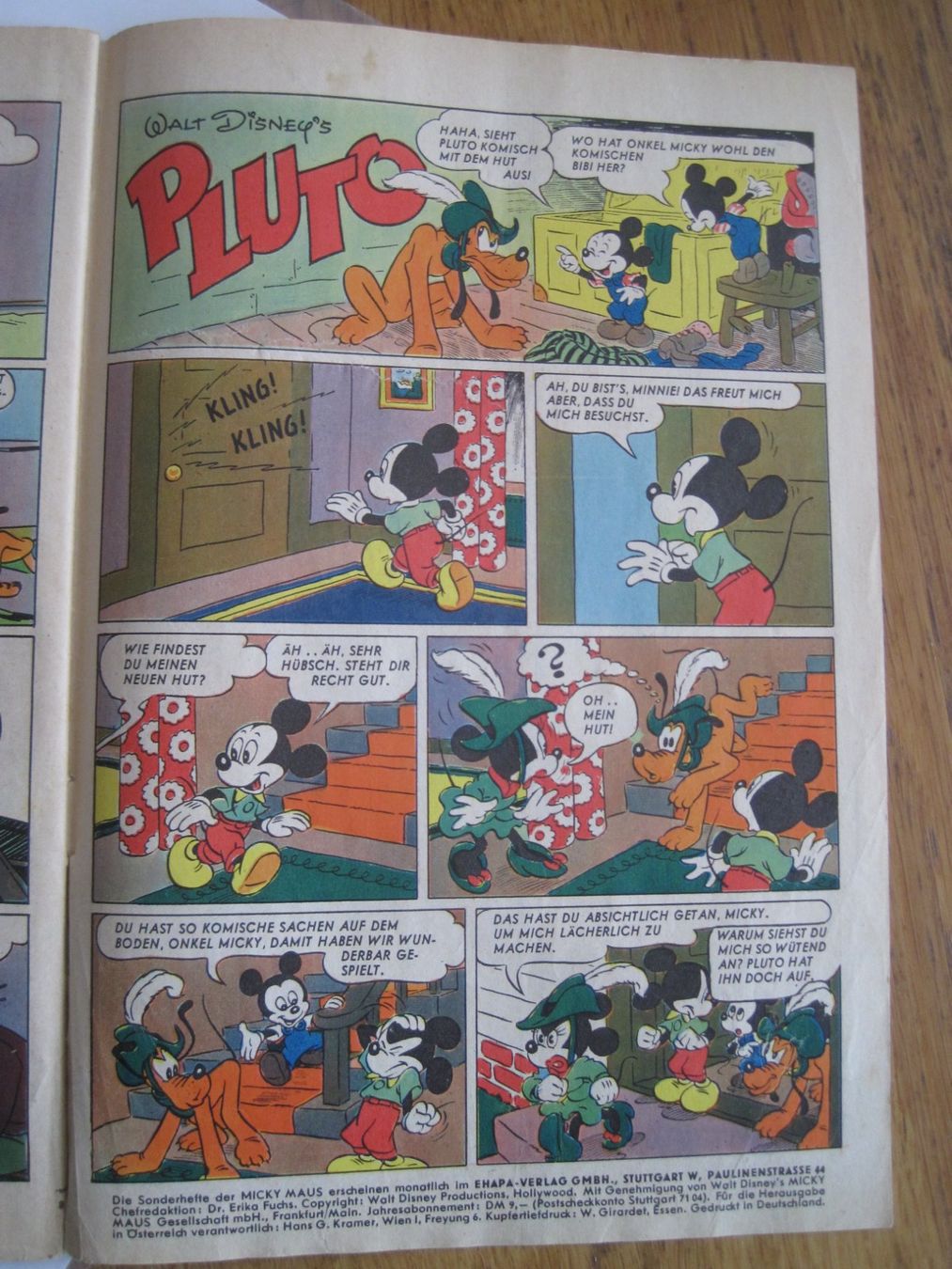 Fumetti: Walt Disney's Pluto Comic Sonderheft 25 vom April 1955 – Usato da Gossau SG venduto da Noryflory 3