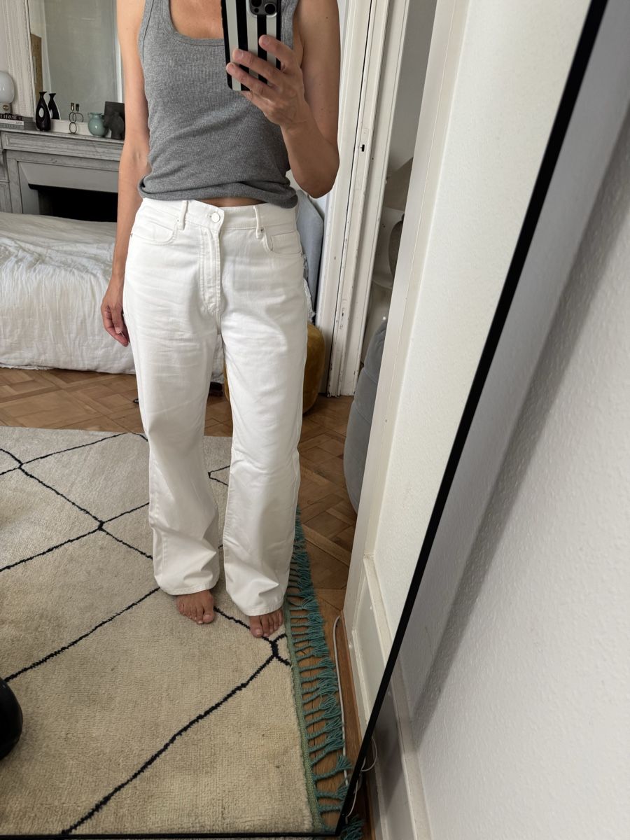 Massimo Dutti Jeans: Massimo Dutti denim blanc 40 – Usato da Genève venduto da Cicin