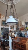 Antike Hängelampe Petroleumlampe  Jugendstil 19 Jahrhundert