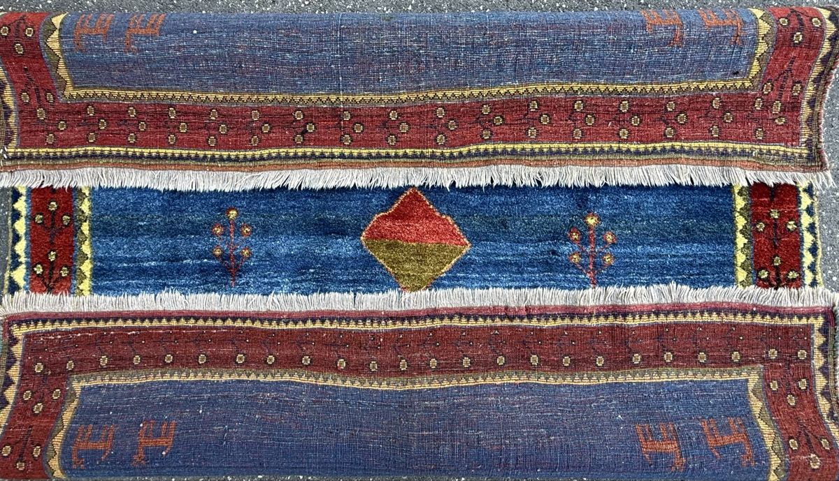 Gabbeh Teppiche: Wunderschöner Perserteppich Gabbeh (211x206)Frisch gewaschen – Gebraucht aus Sempach von Star7 8