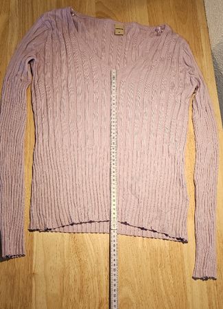 Damenpullover, rosa, gerippt, Gr. S