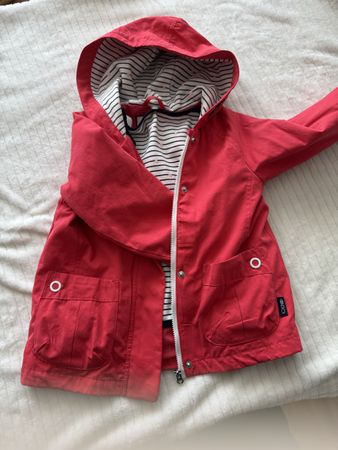 Kinder jacke G 92 Pink mit Streifenfutter Frühlin