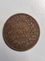 Münze 1/4 Anna British India 1857 guter Zustand