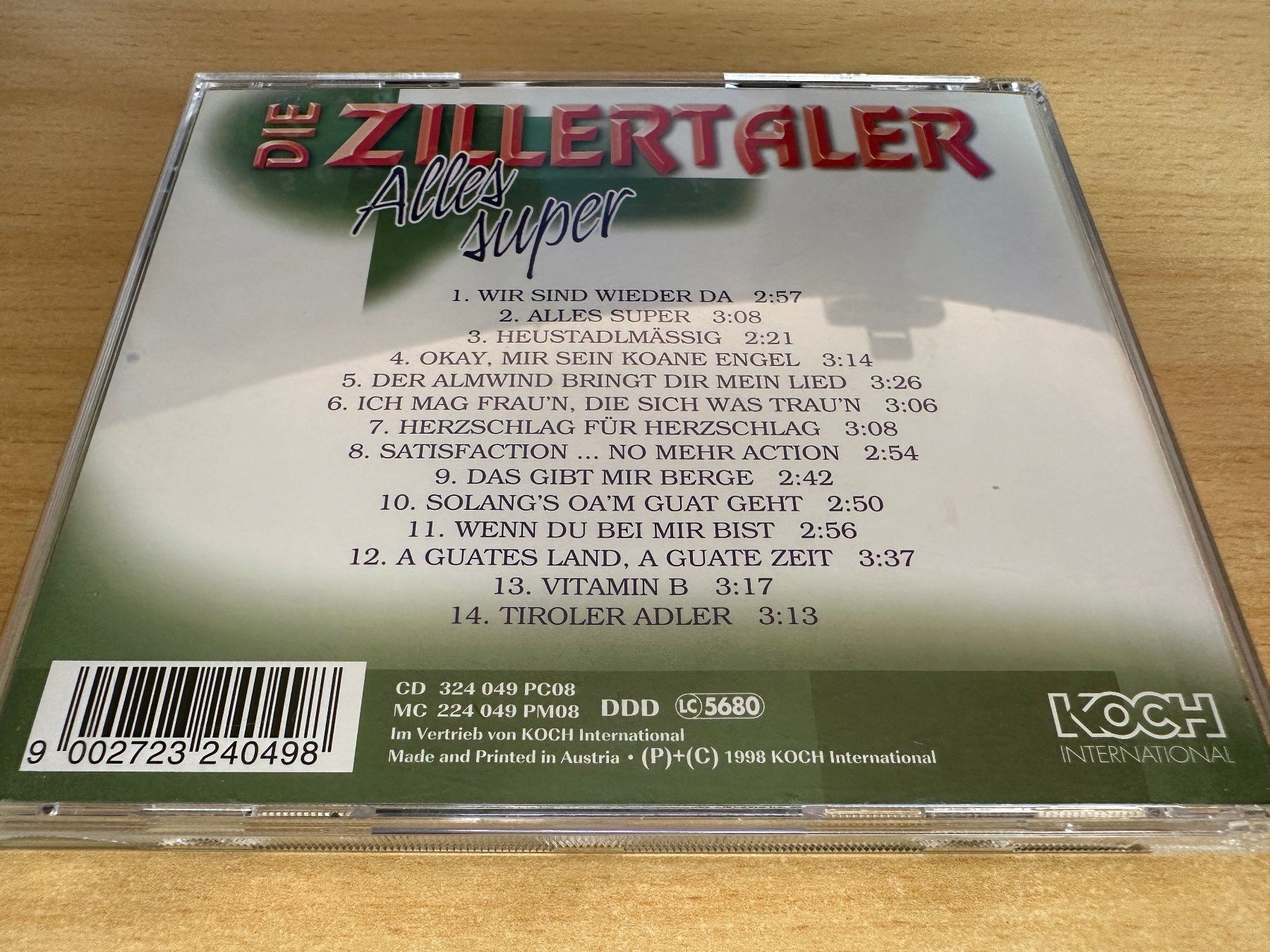 CD: Die Zillertaler – Alles Super – Usato da Rikon im Tösstal venduto da Alpenmutz 1