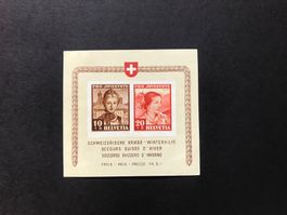 1941, Pro Juventute Sonderblock für die Kriegswinterhilfe
