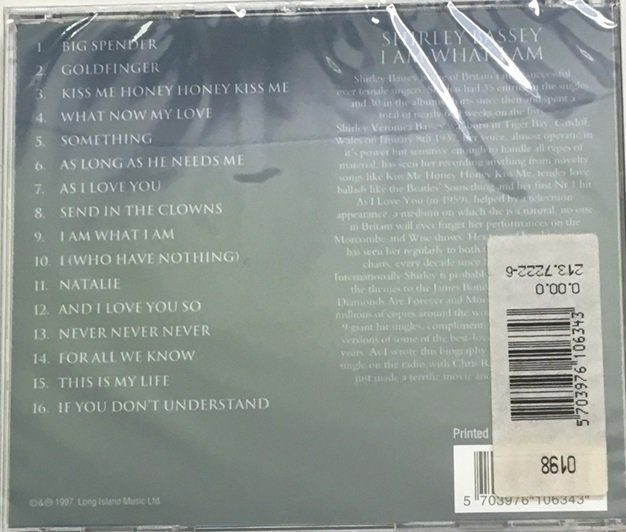 CD: Shirley Bassey - I am what I am – Nuovo e nell'imballaggio originale da Grüningen venduto da azulgris 1