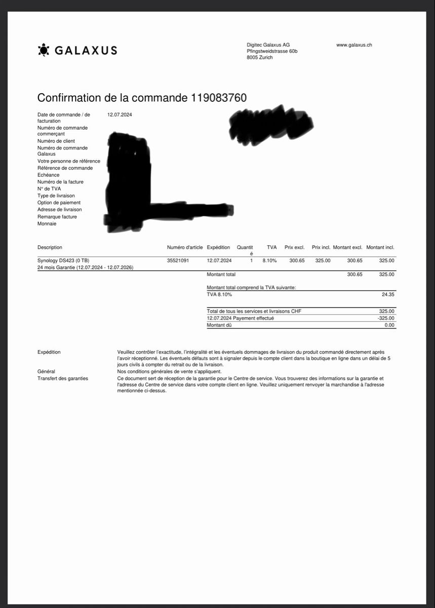 Synology Server: Synology DiskStation DS423 4 baies – Gebraucht aus Versoix von denis_ 9
