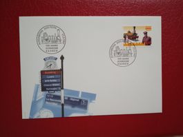FDC PTT 150 Jahre Schweizer Bahnen Sonderstempel 1997