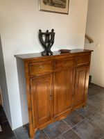 Console / petit buffet ancien en bois – 2 tiroirs, 2 portes