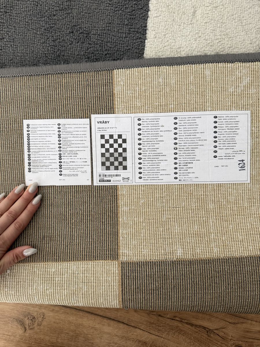 Tappeti: Ikea Vråby Rug - Grey and White – Usato da Entlebuch venduto da MarianaViana 5