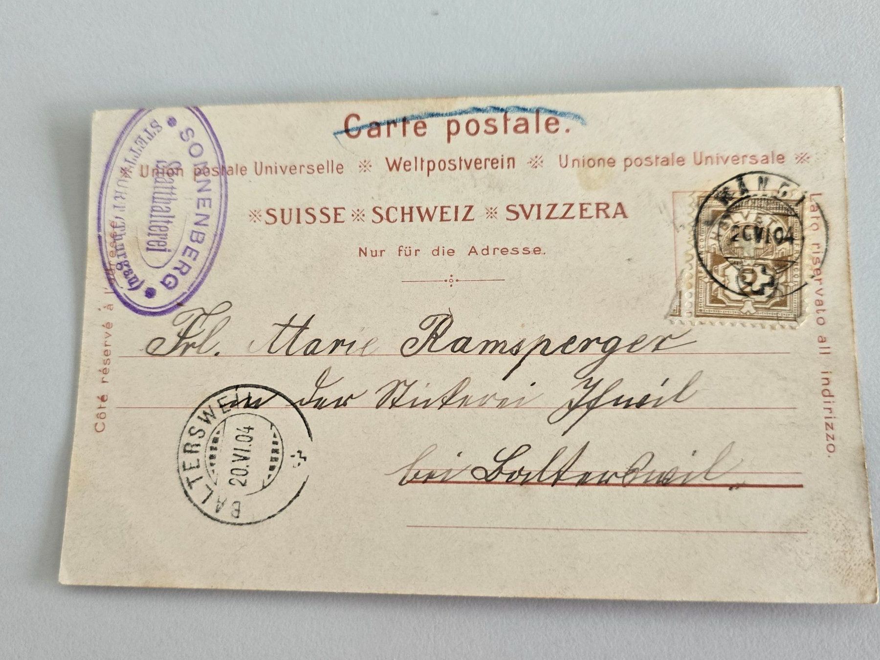 Cartoline postali: Historische Postkarte – Usato da Wil SG venduto da schnups13 1