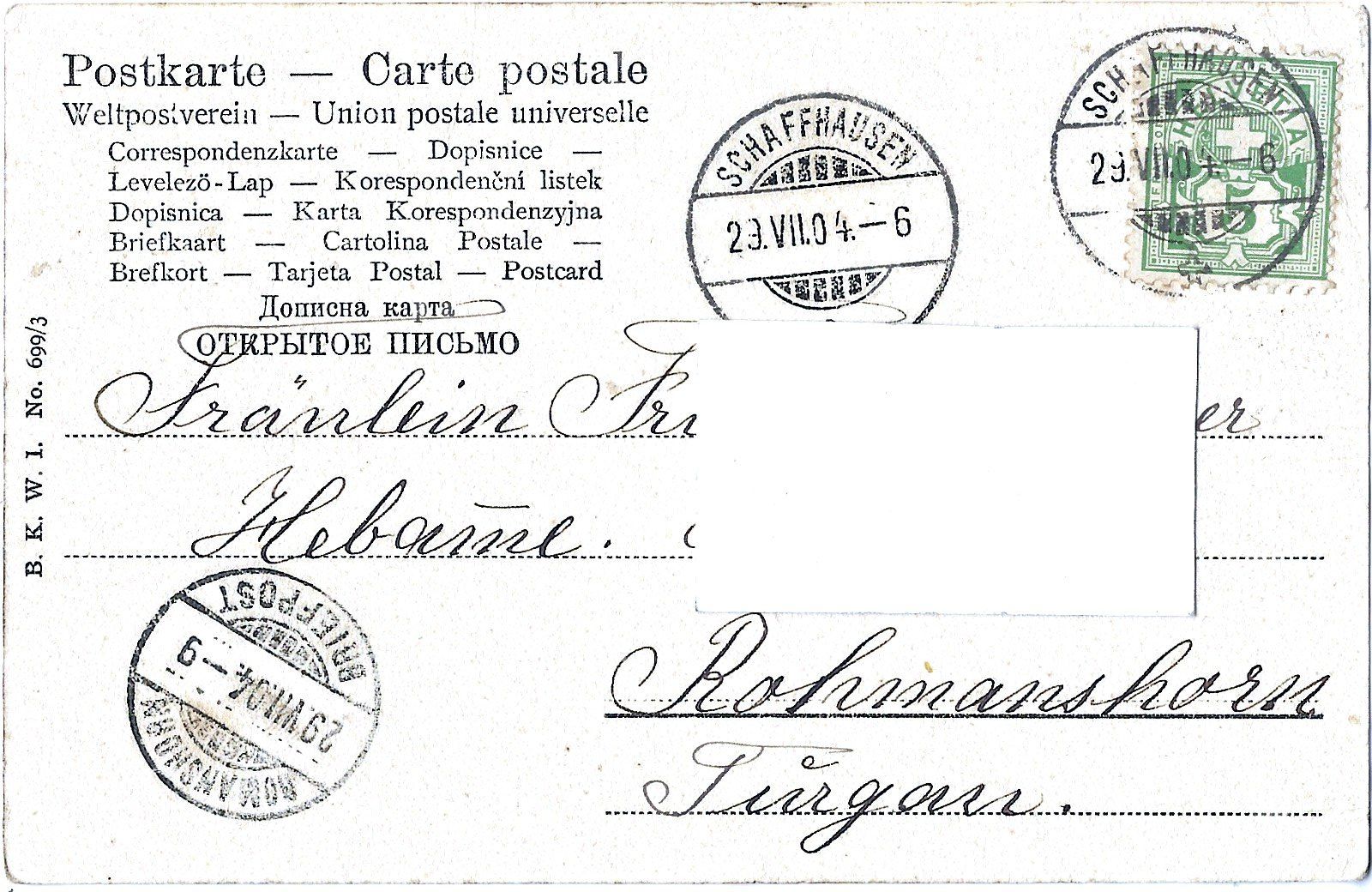 Cartoline postali: Störche bevor sie die Kinder bringen – Usato da Bütschwil venduto da Jackson1A 1