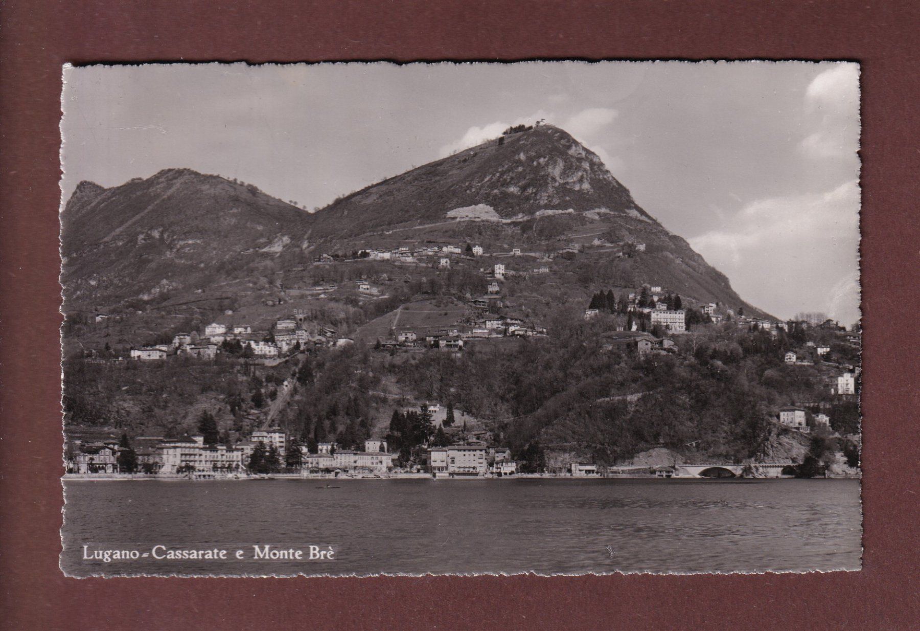 Cartoline postali: LUGANO-CASSARATE e Monte Brè - 1946 – Usato da Pully venduto da nicecards-shop