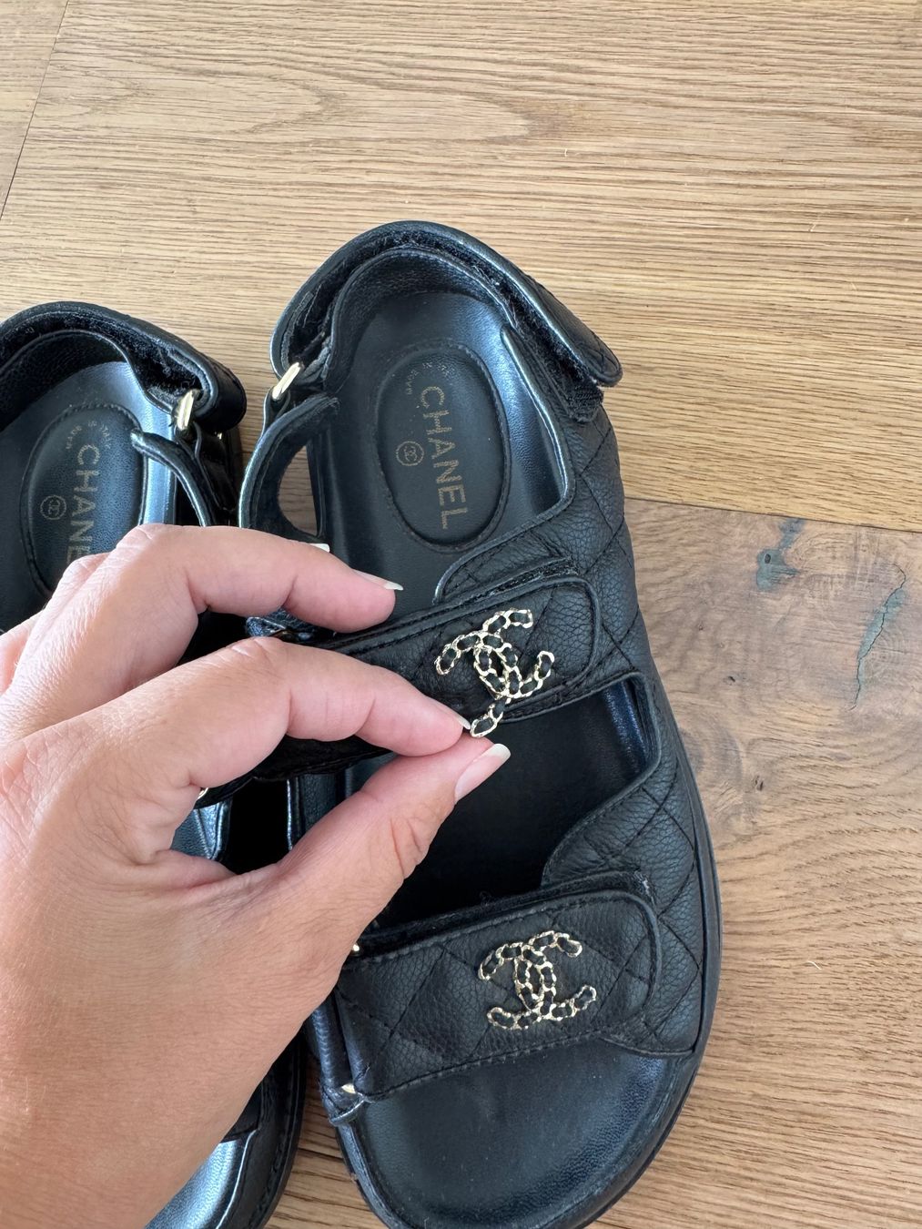 Chanel Damenschuhe: Chanel Dad Sandale Gr. 39C, schwarz – Gebraucht aus Triesen von atos87 3