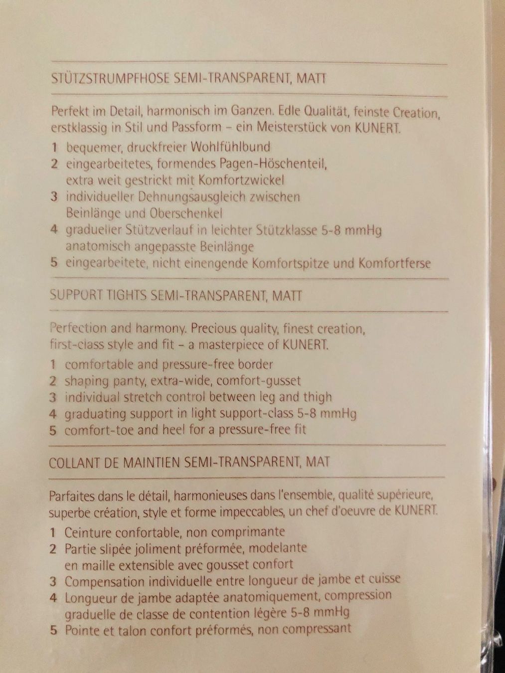 Kunert Calze & Collant: Strumpfhose Kunert Super Control 40/19f – Nuovo e nell'imballaggio originale da Zumikon venduto da DamenFashionShop 6