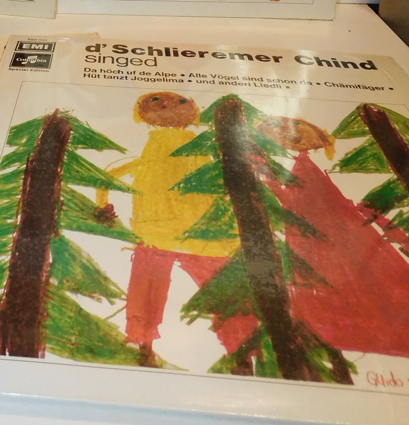 Schallplatten: Lp Schallplatte 4 Märlli Platten d Schlieremer Chind singed – Gebraucht aus Sursee von 76 2