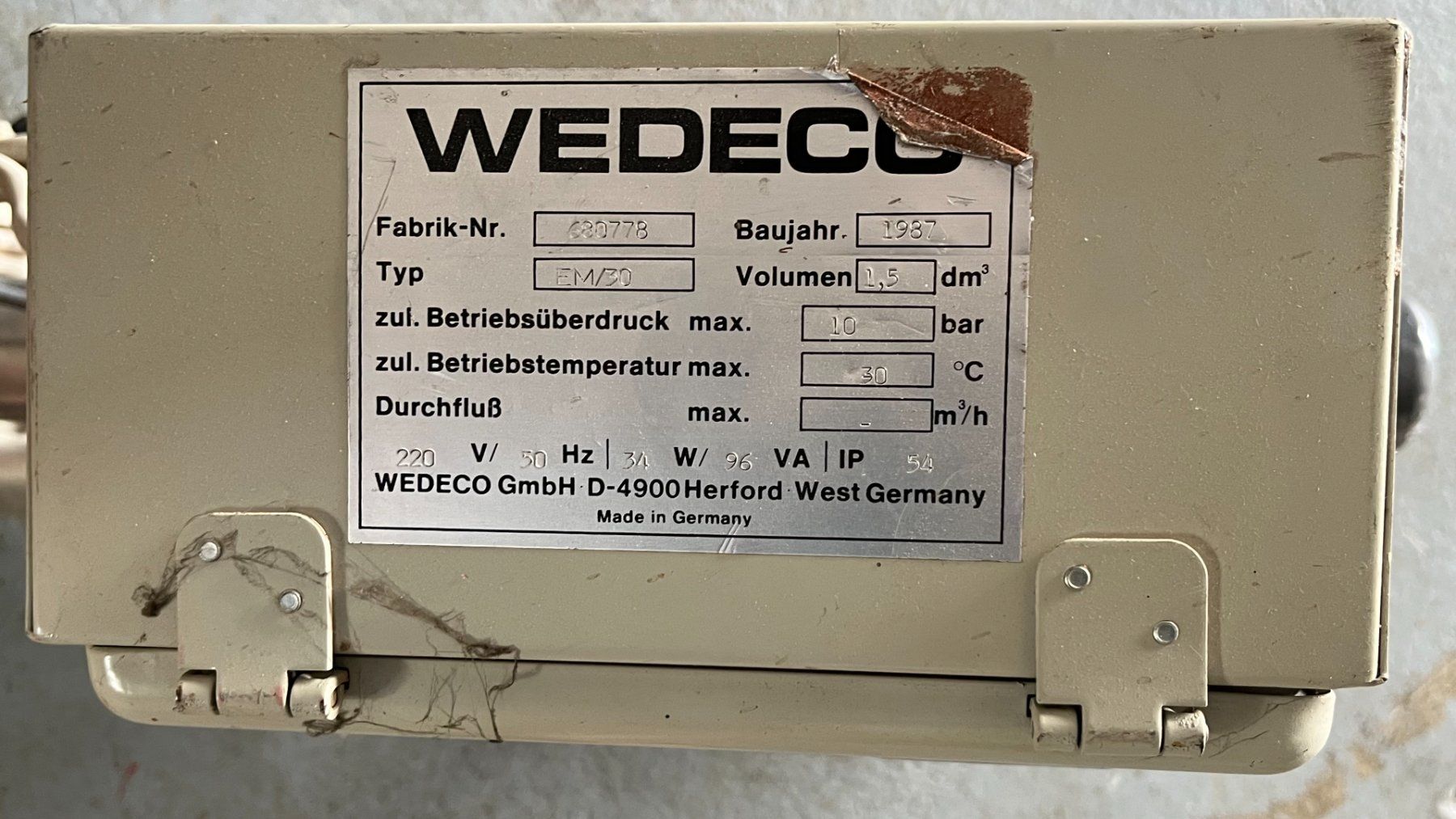 Piscine: Schwimmbad Wedeco UV Anlage – Difettoso da Balzers venduto da APE03 2