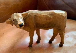 Huggler Brienz, Kalb, Kuh, Rind, Holz, Krippenfigur