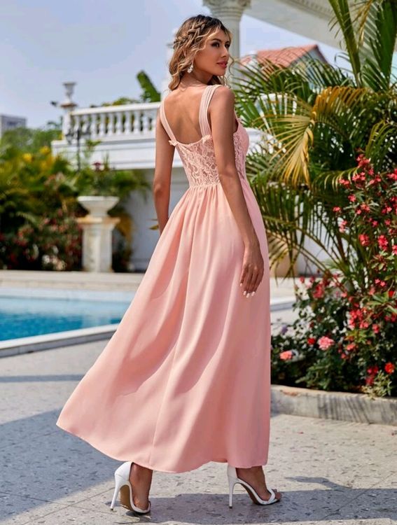 Robe longue saumon sales