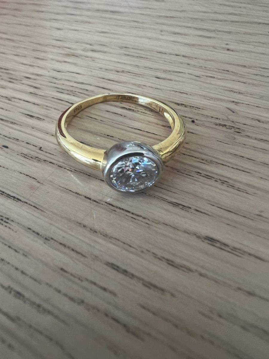 Anelli: Moissante 1ct Damenring 925 Silber – Usato da Basel venduto da luc_ks7v 1