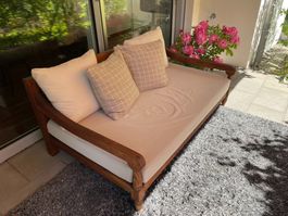 Teakholz Gartensofa | Kolonialstil | 2-3 Sitzer | Zürich