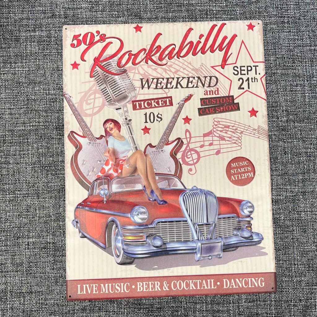 Insegne: Rockabilly 50s Schild – Nuovo (secondo la descrizione) da Schwyz venduto da rs-trend