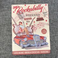 Rockabilly 50s Schild
