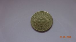 5 Rappen 1851 Billon Unz/Stgl