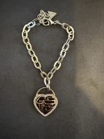 Guess Damen Armband mit Herzanhänger