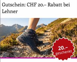 Lehner Versand 20 CHF Rabatt Gutschein