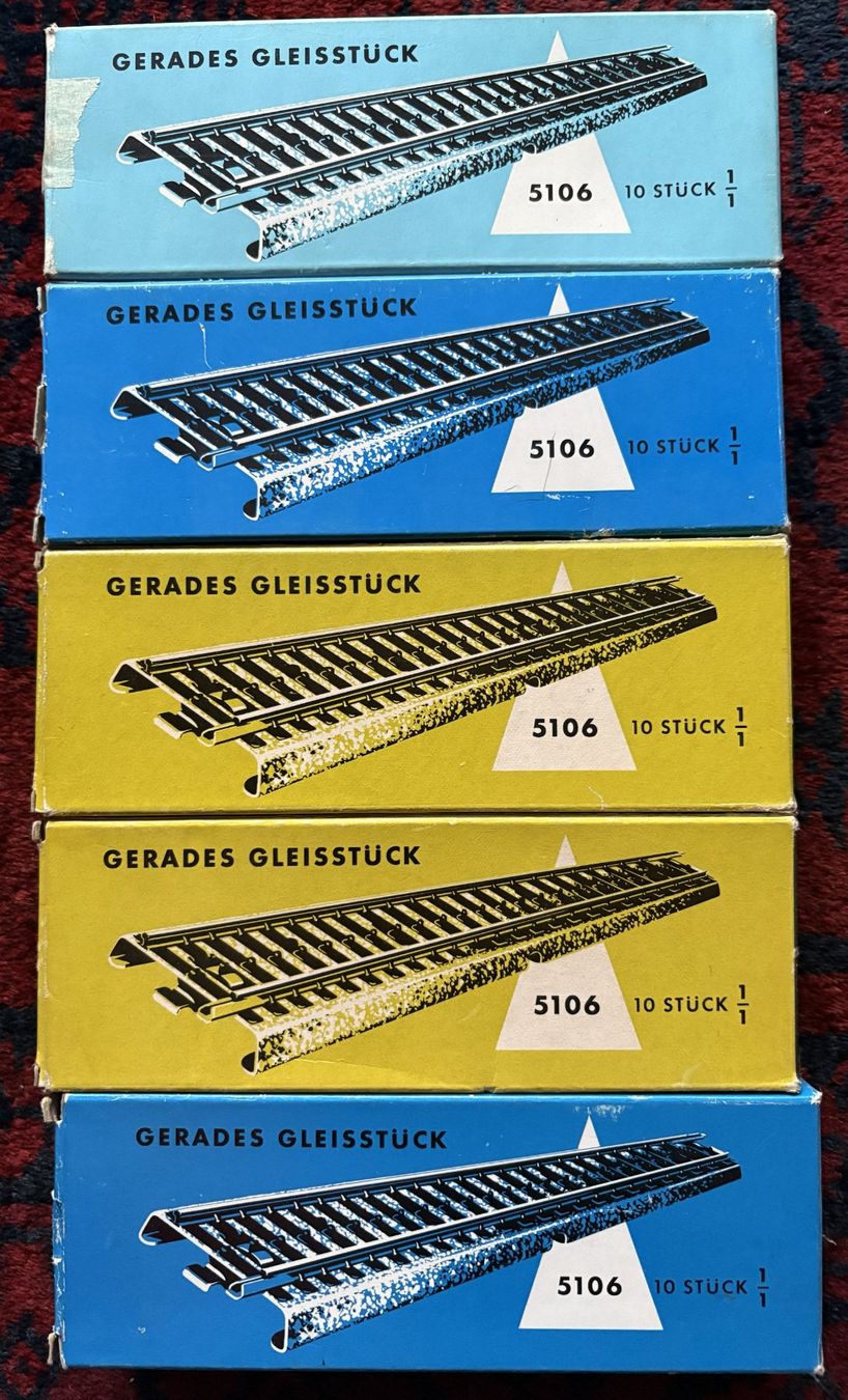Märklin Modellini di ferrovie: Lot Märklin M Gleise 5106 gerade – Usato da Volketswil venduto da zwitsch33