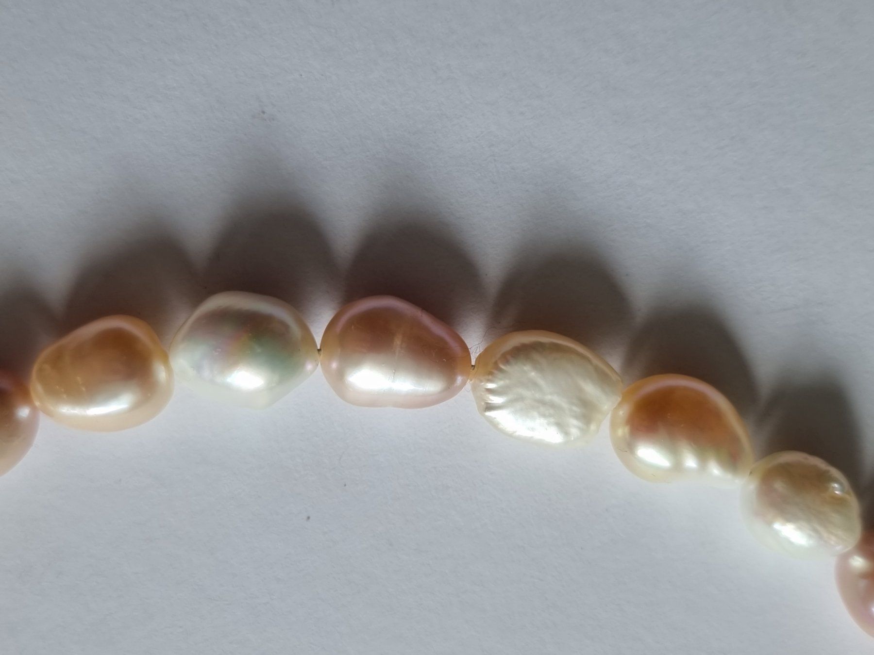 Perle (finte): Perlen-Collier  Multicolor mit schimmernden, Lüster – Usato da Gersau venduto da grafik-kunst 4