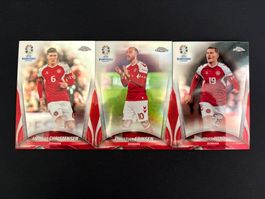 Topps Chrome EURO 2024 Denmark x3 Cards