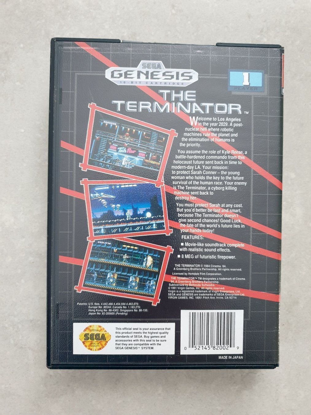 Sega Giochi: THE TERMINATOR (US) - SEGA GENESIS – Usato da Spiegel b. Bern venduto da Natix 1
