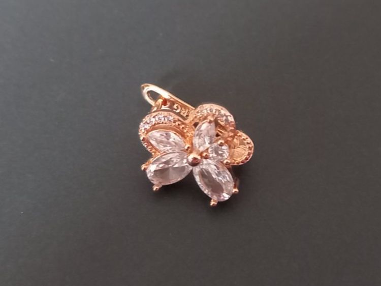 Boucles d'oreille: Vergoldet Ohrringe, mit Klappverschluss – D'occasion à St-Prex par big_c6bb 1
