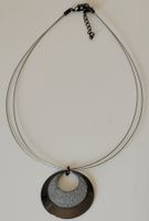 Halskette mit rundem Anhänger Länge 46 cm - Modeschmuck